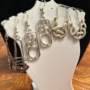 Fashion Jewelry 3 Pair of earrings, vintage BoHo